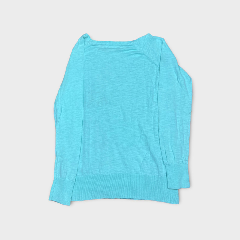Mossimo Supply Co |  Women's Lace Front Embellished Sweater | Large - Picture 7 of 9
